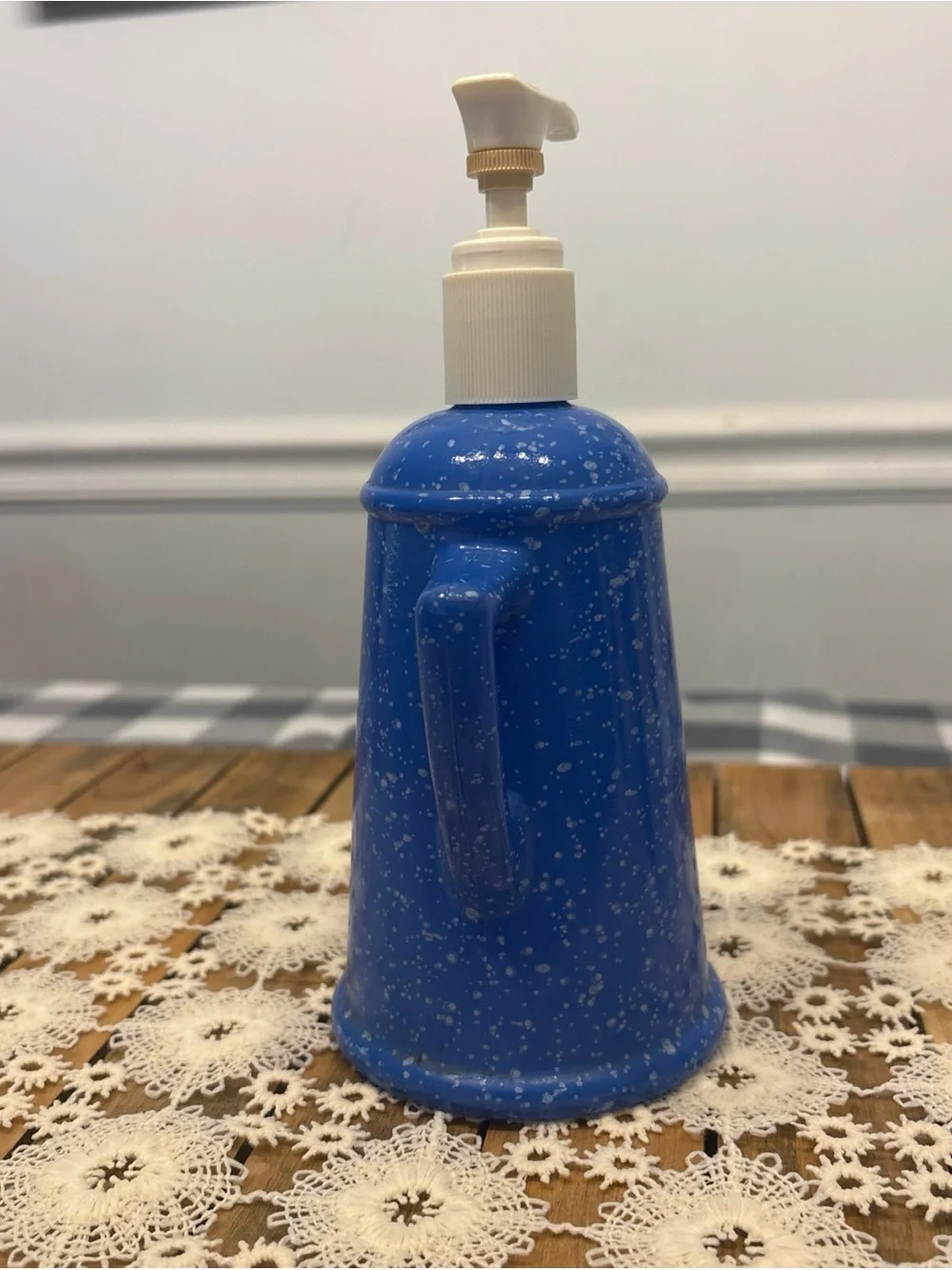 Vintage Avon 80s  Speckled Ceramic Soap Dispenser